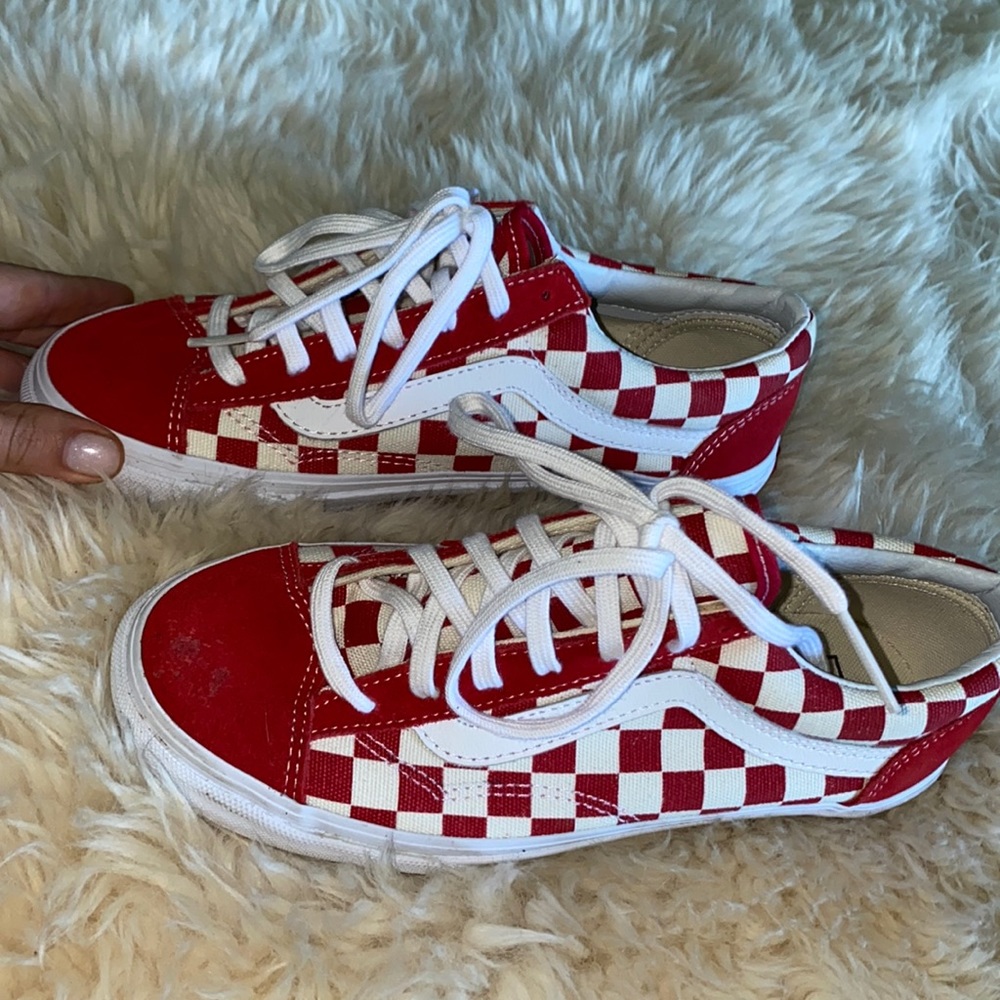 Barely Worn red checkered Vans